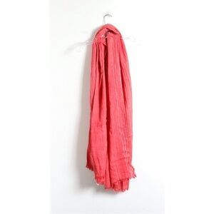 Treasure & Bond large long coral scarf boho beach cover up pashmina wrap cotton